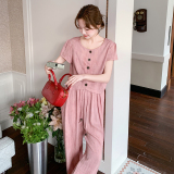 【现货】2026新款夏装小香风套装阔腿裤两件套005-658-P145-K208，女装套装/套裙，浙宝005