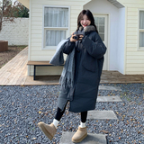 【现货】毛领连帽牛角扣白鸭绒派克服005-8097-P385-K588，女装羽绒服，浙宝005