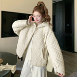 【现货】菱格轻薄羽绒服短款连帽90白鸭绒外套005-6111-P255-K375，女装羽绒服，浙宝005