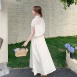 【现货]2026夏季新品风短袖半身裙两件套005-681-P165-K248，女装连衣裙，浙宝005