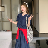 【现货】2026夏季新品薄牛仔套装连衣裙005636-P145-K208，女装套装/套裙，浙宝005