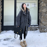 【现货】毛领连帽牛角扣白鸭绒派克服005-8097-P385-K588，女装羽绒服，浙宝005