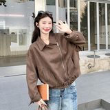【新款数据】大货已出咖色麂皮绒外套2B063-568-P145-K238，女装短外套，浙宝005