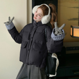 【新款现货】立领格子拼接羽绒服短外套005-6117-P255-K378,女装羽绒服,浙宝005,浙宝-网红风 【新款现货】立领格子拼接羽绒服短外套005-6117-P255-K378,女装羽绒服,浙宝005,浙宝-网红风