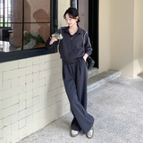 大货已出2026秋季新品针织套装裤子加外套005614-P155-K228，女装运动套装，浙宝005