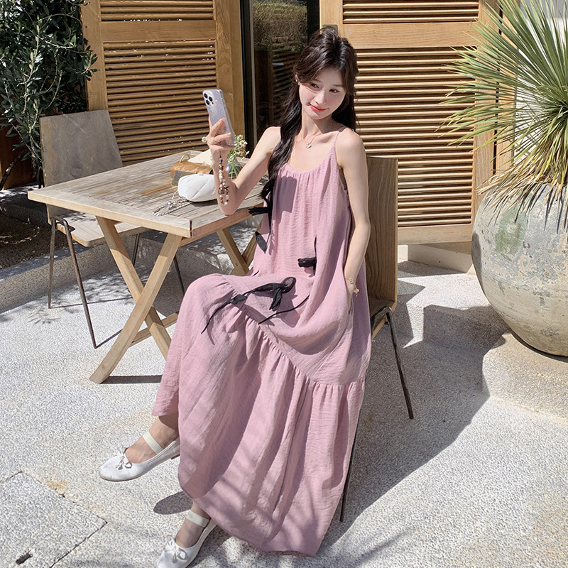 2025夏季新款吊带连衣裙海边度假裙005634-P125-K188,女装连衣裙,浙宝005
