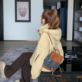 【现货】新款连帽短款泡芙90白鸭绒外面包服套005-6120-P285-K428，女装羽绒服，浙宝005