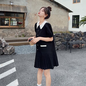 夏季新品【-现货】 短款娃娃领连衣裙 005  --8809--P105  --图片