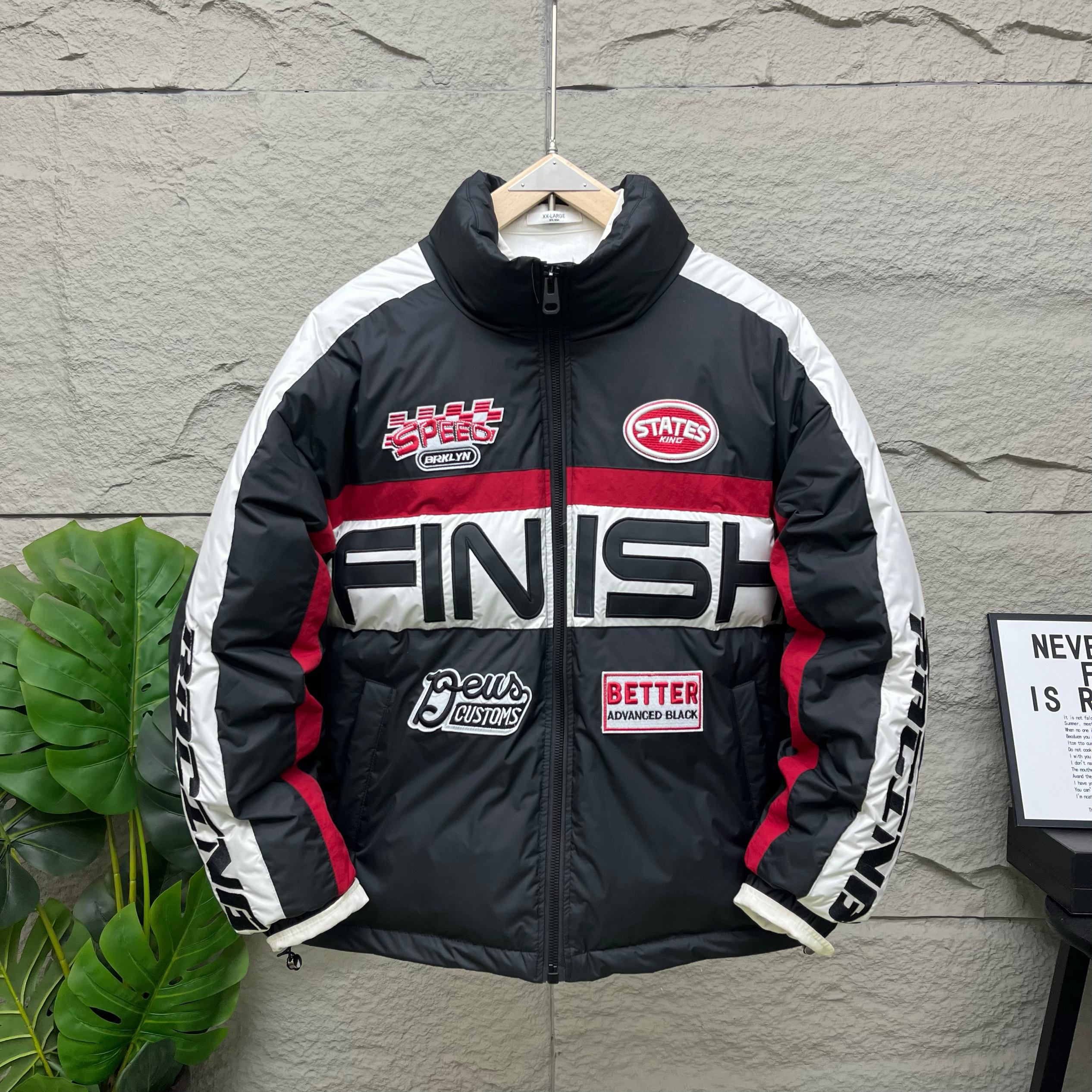 轻奢男士棉服2025冬季新款加厚刺绣棉衣休闲时尚机车骑行服棉袄男