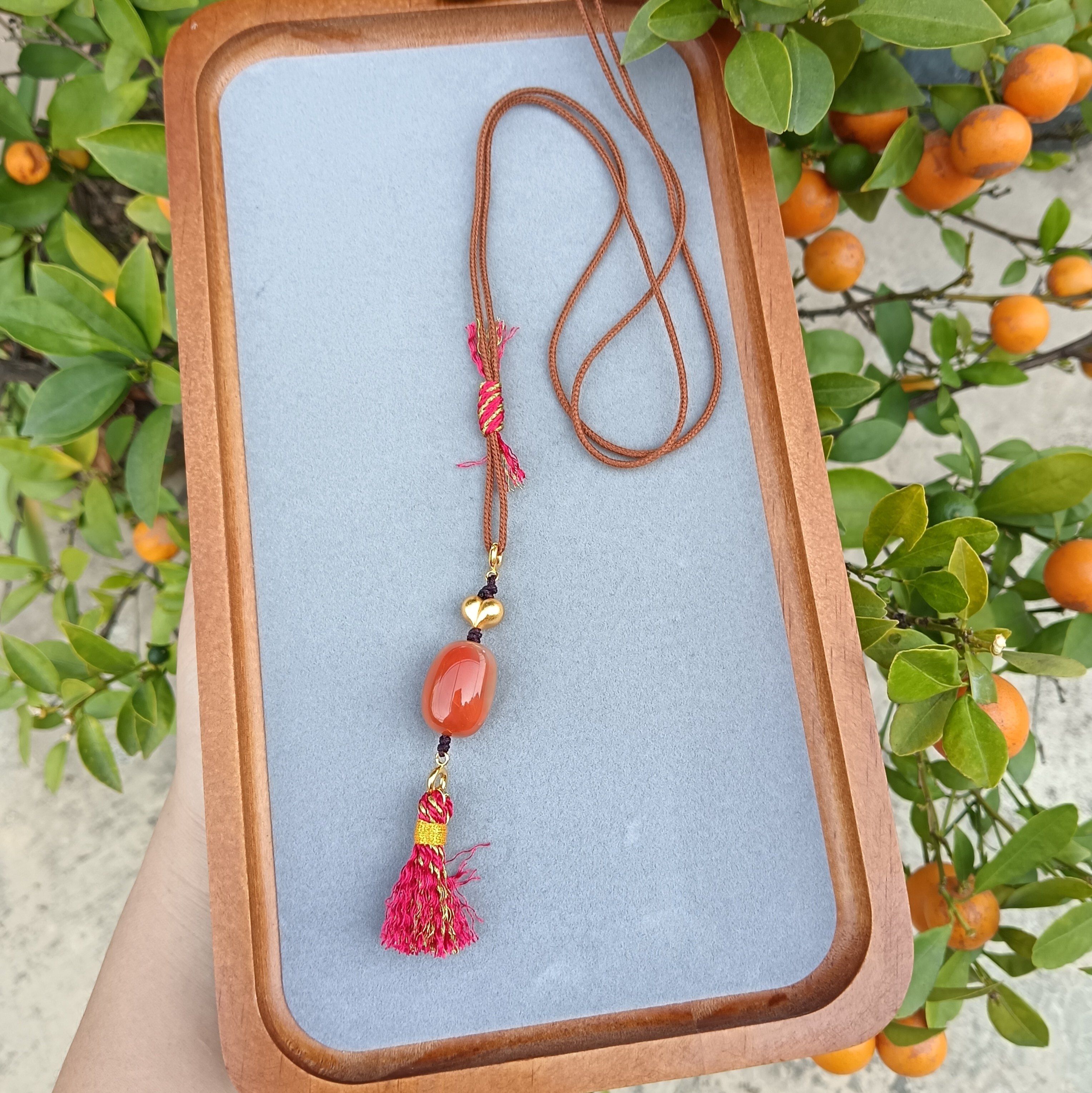 天然南红s925屁桃毛衣链项链时尚百搭饰品礼物送女友闺蜜,饰品/流行首饰/时尚饰品新,颈饰,淘宝优惠券,粉丝福利购,淘宝优惠卷