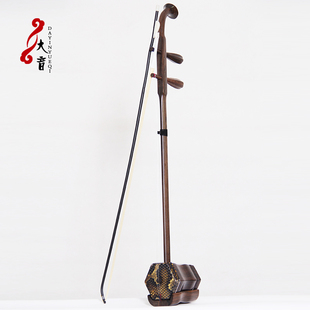民族拉弦乐器舞台演奏黑酸枝骨雕六角二胡送全套配件弓弦码子梵巢