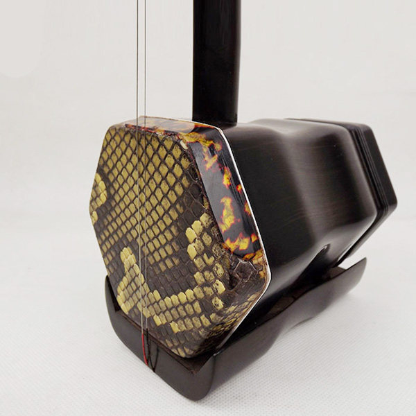 专业演奏拉弦民族乐器黑檀木骨雕六角二胡椭圆形琴杆赠配件盒包邮