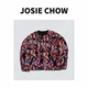 JOSIE Ma464091 秋冬双面穿毛呢棉服外套 CHOW 彩纱摇粒绒