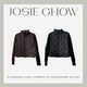 鹅绒服 JOSIE JC2260363 女款 轻薄针织袖 CHOW 拼接外套