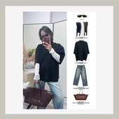 CHOW 轻奢半袖 菲比风 JOSIE 秋冬新款 时尚 羊毛套头衫 CJ3820183