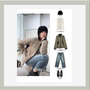 JOSIE CHOW【赤耳】2026女新款正宗高端水洗磨白牛仔裤JC882256