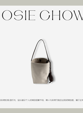 JOSIE CHOW【时尚感】棉麻单肩包通勤托特包斜挎牛皮女包TR698108