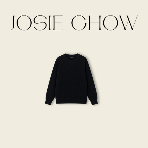 JOSIE CHOW【高端进口全棉】秋冬三角圆领休闲内搭毛衣JC731086