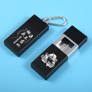 煙灰缸盒隨身金屬創意環?？诖阅阈∶芊馊毡韭糜慰套侄ㄖ?便攜式