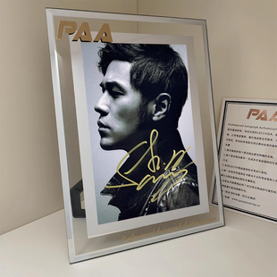 12款 台湾明星签名周杰伦JAY亲笔签名照片新款 定妆照6寸 保真