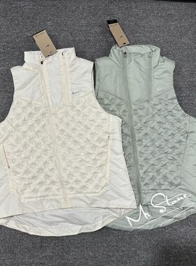NIKE耐克 女子ADV 跑步保暖拒水羽绒马甲背心FB7607-110-370
