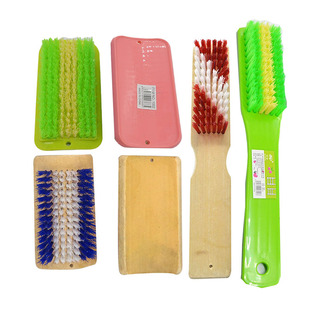 洗衣板刷 双色加长刷毛 家用清洁地板尼龙毛 塑料 竹制 洗鞋刷子
