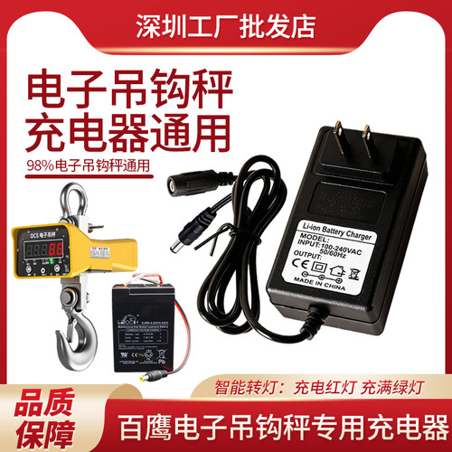百鹰吊秤8V/9V充电器公母双头