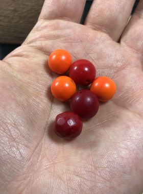 精品老雪巴球珠1.2（橙色、黑红色、深红色、切面牛血红）