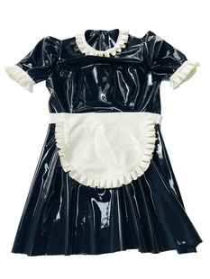 男女 COS装 制服 素依 定制 长手套 乳胶裙 长筒袜 套装