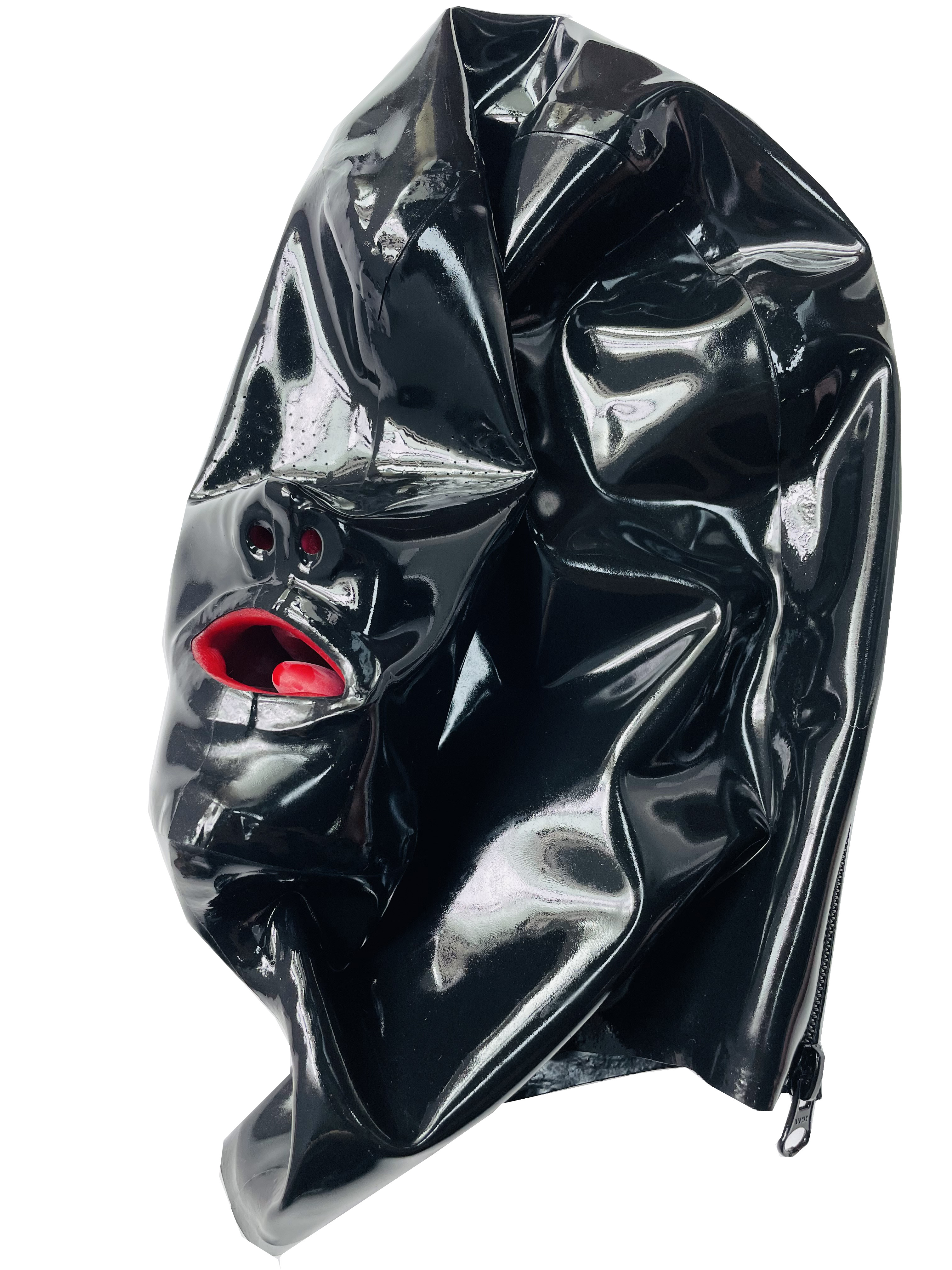 乳胶头套 微孔 牙套鼻管  微孔 肉色牙套鼻管 全包头套 定制