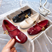 玛丽珍漆皮软底宝宝单鞋 2025春秋新款 子儿童公主小皮鞋 女童高跟鞋