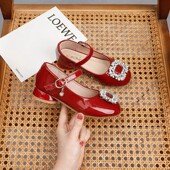 小女孩礼服花童小皮鞋 女童公主鞋 软底大童单鞋 儿童高跟鞋 春秋新款