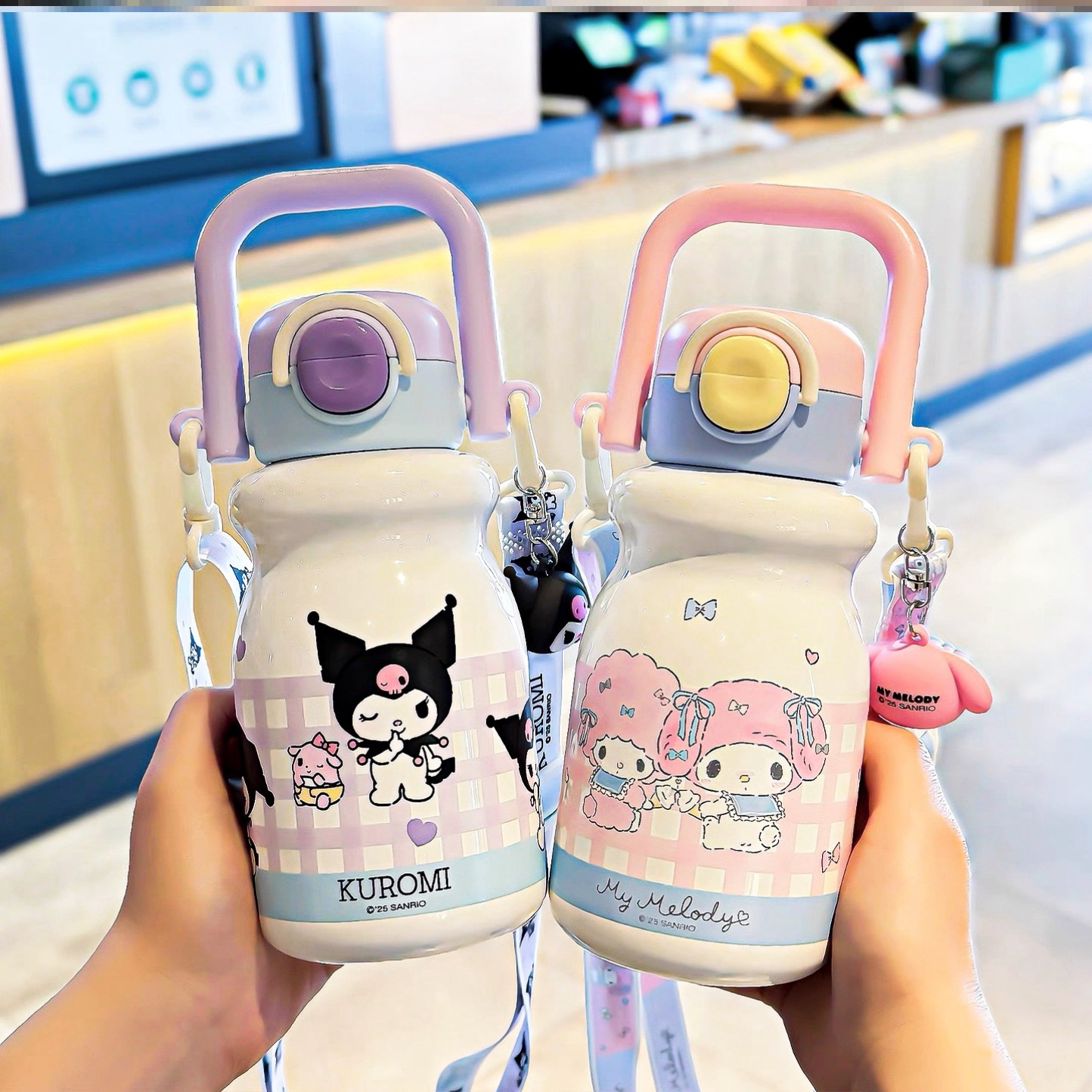 保温杯小男孩女孩水杯户外外出携带高颜值大容量情侣咖啡杯内胆