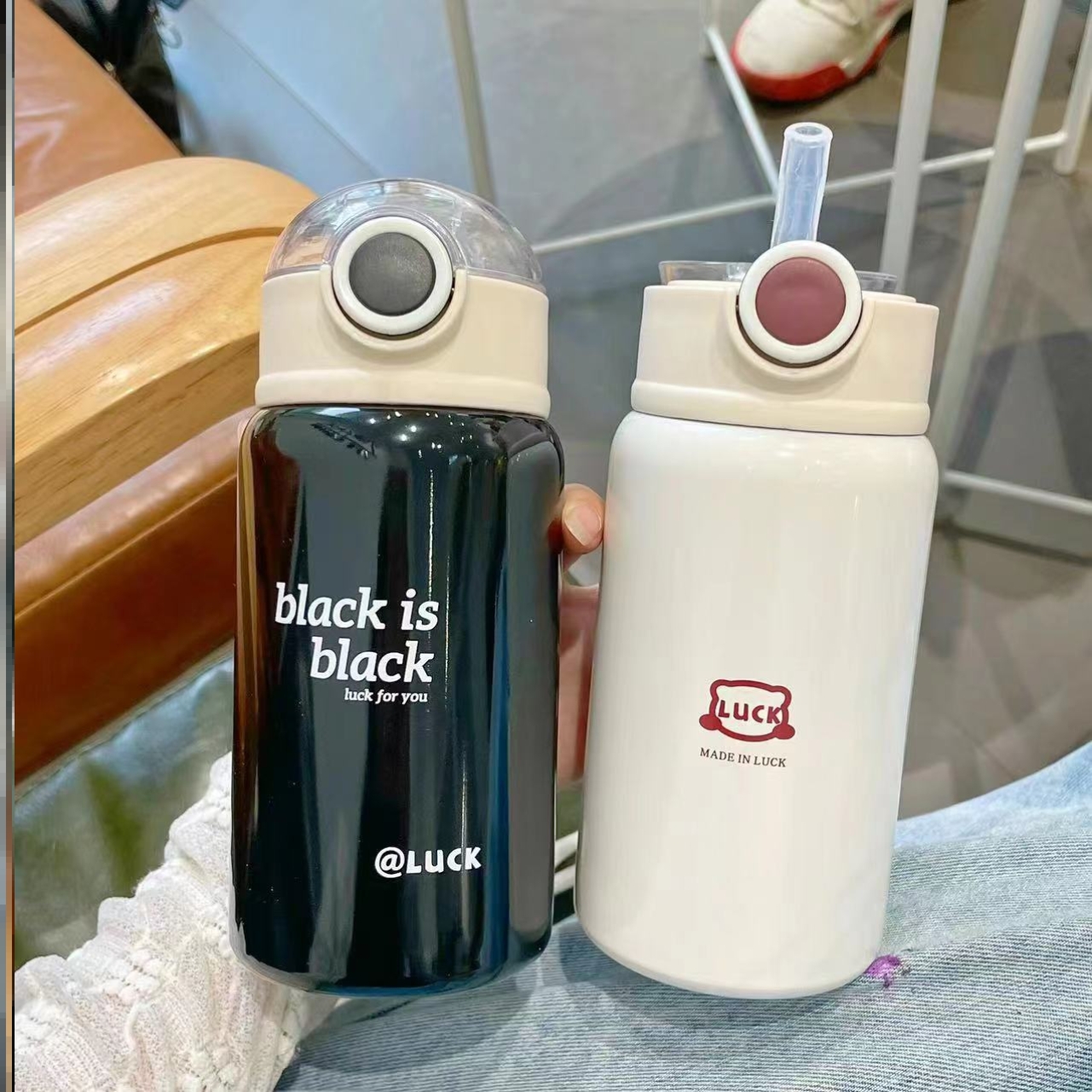 保温杯宿舍不锈钢焖茶泡茶口袋成人高端高颜值咖啡杯老式经典红色