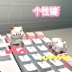 卡通生气小猫挨打小兔键盘贴enter键加号键0键装 键diy贴 饰品个性