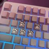 美甲打字神器键盘贴长指甲打游戏专用透明凸起按键贴DIY增高打瓦