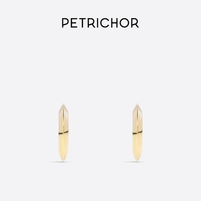PETRICHOR®18K金C形耳环简约