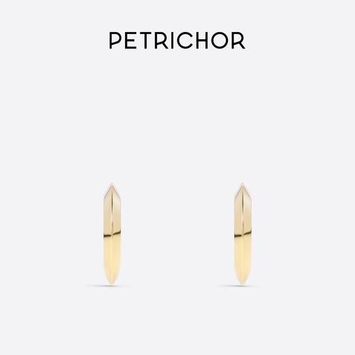 PETRICHOR®18K金C形耳环简约
