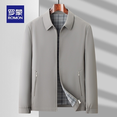 罗蒙夹克男2025春秋季商务休闲