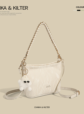 CHAIKAKILTER2025新款高级感时尚单肩腋下包包女夏天小包包小方包