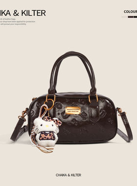 CHAIKAKILTER可爱百搭手拎小包包女2026春季新款高级感斜挎小方包