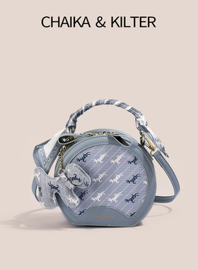CHAIKA KILTER 高级质感流行包包女2025小众新款小圆包时尚斜挎包