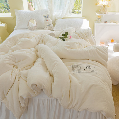 月亮类原棉宿舍子母ins全棉大豆