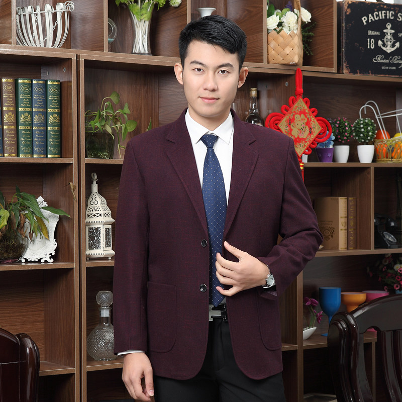 中年男西装外套宽松便服单西爸爸装40-50岁春秋季中老年单件西服在类目 男装, 西服中 - 来自Buy2taobao.com提供专业的淘宝代购服务
