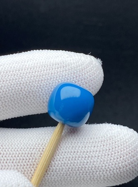 雪巴琉璃桶珠蓝色琉璃珠玉化松石散珠桶珠文玩配珠顶珠腰珠弟子珠