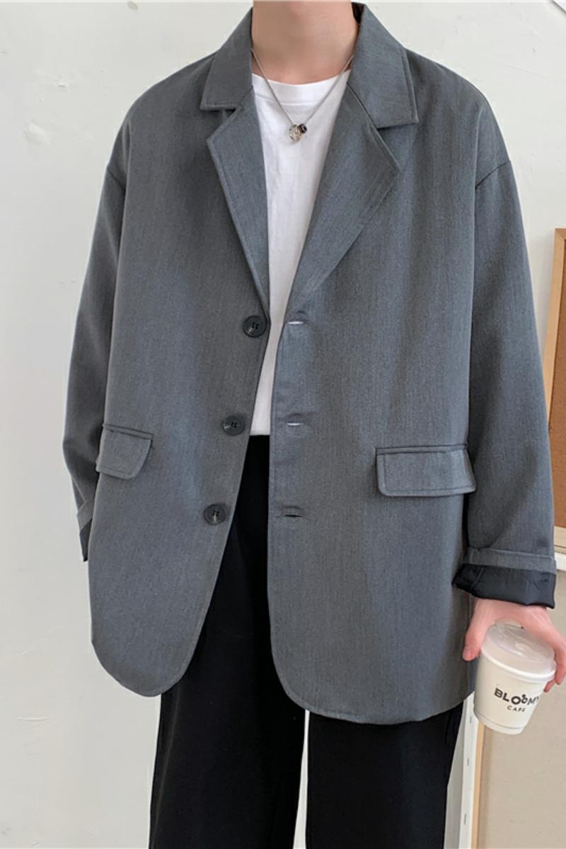 2021春新款韩版学院风纯色宽松休闲西服外套XZ221-1-XF451,男装西服,星座221-1