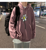 2021春新款宽松连帽卫衣港风印花外套潮XZ-221-1-W312，男装卫衣，星座221-1