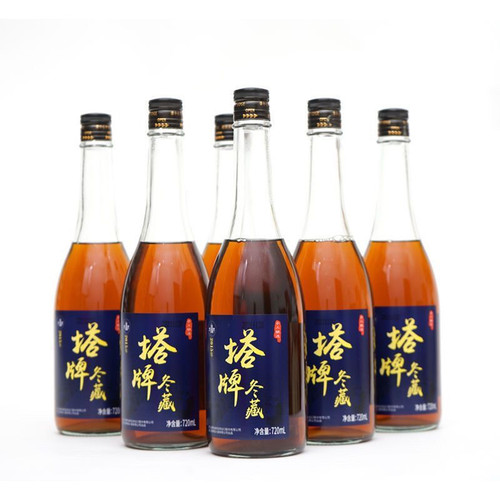 绍兴塔牌黄酒出口原酒冬藏720ml*6瓶整箱2015年16度手工花雕老酒