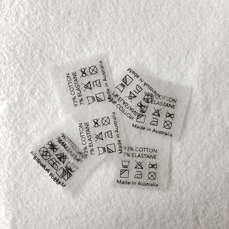 超薄TPU领标泳衣标签透明
