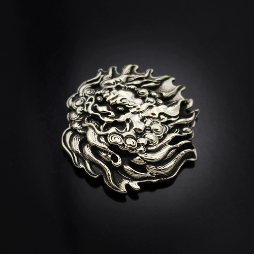 Pure Copper Beast Lion, Wealth Clate Buckle Персонализированная одежда аксессуары аксессуары аксессуары Diy Wind Gucle Decorle Guckle Edc Budgle Gudle